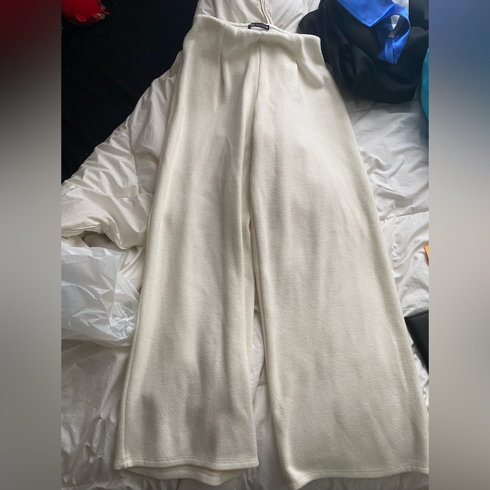 zara white pants